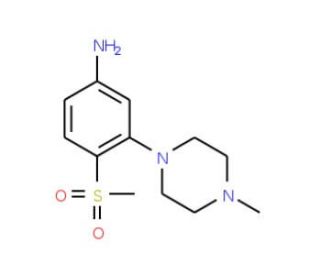 3-(1-Methylpiperazin-4-yl)-4-methylsulfonylaniline - chemical structure image