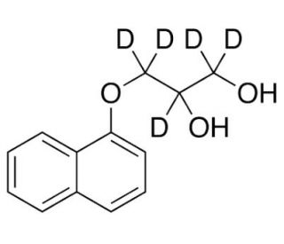 3-(1-Naphthalenyloxy)-1,2-propanediol-d5 (CAS 36112-95-5) - chemical structure image