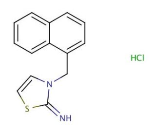 3-(1-naphthylmethyl)-1,3-thiazol-2(3H)-imine hydrochloride - chemical structure image
