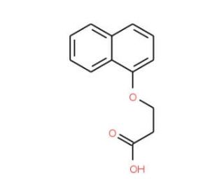 3-(1-naphthyloxy)propanoic acid - chemical structure image