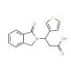 3-(1-Oxo-1,3-dihydro-2H-isoindol-2-yl)-3-(3-thienyl)propanoic acid - chemical structure image