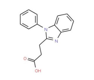 3-(1-Phenyl-1H-benzoimidazol-2-yl)-propionic acid - chemical structure image