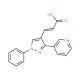 3-(1-Phenyl-3-pyridin-3-yl-1H-pyrazol-4-yl)-acrylic acid - chemical structure image
