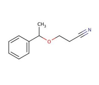 3-(1-phenylethoxy)propanenitrile - chemical structure image