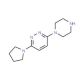3-(1-Piperazinyl)-6-(1-pyrrolidinyl)pyridazine - chemical structure image