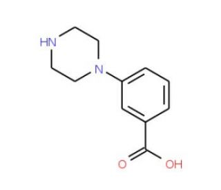 3-(1-Piperazinyl)-benzoic acid (CAS 446831-28-3) - chemical structure image