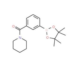 3-(1-Piperidinylcarbonyl)benzeneboronic acid pinacol ester (CAS 1073353-62-4) - chemical structure image