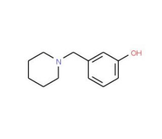 3-(1-Piperidinylmethyl)phenol (CAS 73279-04-6) - chemical structure image