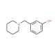 3-(1-Piperidinylmethyl)phenol (CAS 73279-04-6) - chemical structure image
