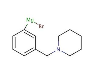 [3-(1-Piperidinylmethyl)phenyl]magnesium bromide solution (CAS 480424-82-6) - chemical structure image