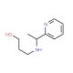3-(1-Pyridin-2-yl-ethylamino)-propan-1-ol - chemical structure image
