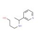 3-(1-Pyridin-3-yl-ethylamino)-propan-1-ol - chemical structure image