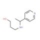 3-(1-Pyridin-4-yl-ethylamino)-propan-1-ol - chemical structure image