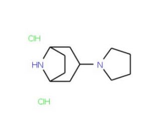 3-(1-Pyrrolidinyl)-8-azabicyclo[3.2.1]octanedihydrochloride - chemical structure image