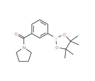 3-(1-Pyrrolidinylcarbonyl)benzeneboronic acid pinacol ester (CAS 1073353-61-3) - chemical structure image