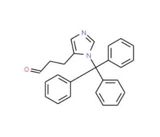 3-(1-Tritylimidazol-4-yl) Propionaldehyde (CAS 186096-23-1) - chemical structure image