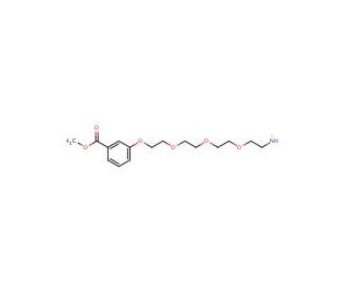 3-(11-Amino-3,6,9-trioxaundecanoxy)benzoic Acid Methyl Ester Trifluoracetic Acid salt - chemical structure image