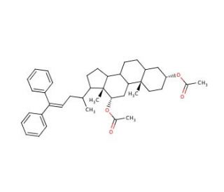 3,12-Diacetoxy-bis-nor-cholanyldiphenylethylene - chemical structure image