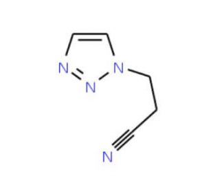 3-(1H-1,2,3-triazol-1-yl)propanenitrile (CAS 4320-92-7) - chemical structure image