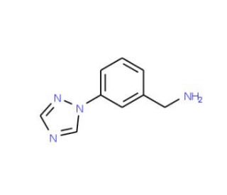 [3-(1H-1,2,4-Triazol-1-yl)phenyl]methylamine (CAS 741717-66-8) - chemical structure image