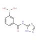 3-(1H-1,2,4-Triazol-3-ylcarbamoyl)benzeneboronic acid (CAS 871333-05-0) - chemical structure image