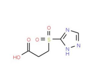 3-(1H-[1,2,4]Triazole-3-sulfonyl)-propionic acid - chemical structure image