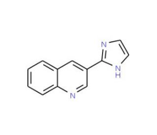 3-(1H-2-Imidazolyl)quinoline (CAS 1006589-08-7) - chemical structure image