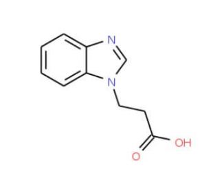 3-(1H-benzimidazol-1-yl)propanoic acid (CAS 14840-18-7) - chemical structure image
