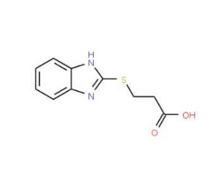 3-(1H-Benzimidazol-2-ylsulfanyl)propanoic acid - chemical structure image