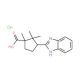 3-(1H-Benzoimidazol-2-yl)-1,2,2-trimethyl-cyclopentanecarboxylic acid hydrochloride - chemical structure image