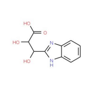 3-(1H-Benzoimidazol-2-yl)-2,3-dihydroxy-propionicacid - chemical structure image