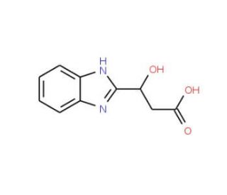 3-(1H-Benzoimidazol-2-yl)-3-hydroxy-propionic acid - chemical structure image