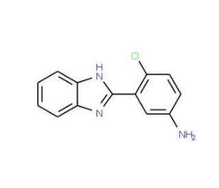 3-(1H-Benzoimidazol-2-yl)-4-chloro-phenylamine (CAS 313402-16-3) - chemical structure image