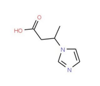 3-(1H-Imidazol-1-yl)butanoic acid - chemical structure image