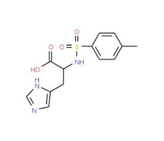 3-(1H-imidazol-4-yl)-2-{[(4-methylphenyl)sulfonyl]amino}propanoic acid (CAS 21013-92-3) - chemical structure image