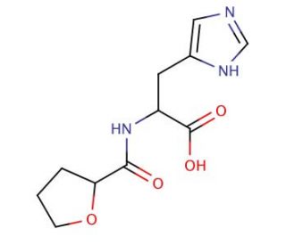 3-(1H-imidazol-4-yl)-2-(oxolan-2-ylformamido)propanoic acid - chemical structure image