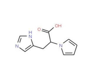 3-(1H-imidazol-5-yl)-2-(1H-pyrrol-1-yl)propanoic acid (CAS 954584-13-5) - chemical structure image
