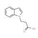 3-(1H-indol-1-yl)propanoic acid (CAS 6639-06-1) - chemical structure image