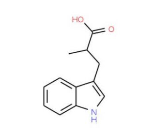 3-(1H-Indol-3-yl)-2-methylpropionic acid - chemical structure image