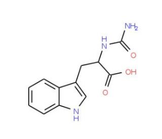 3-(1H-Indol-3-yl)-2-ureido-propionic acid - chemical structure image