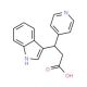 3-(1H-Indol-3-yl)-3-pyridin-4-yl-propionic acid - chemical structure image