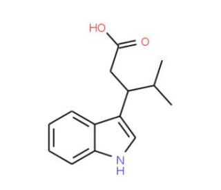 3-(1H-Indol-3-yl)-4-methyl-pentanoic acid - chemical structure image