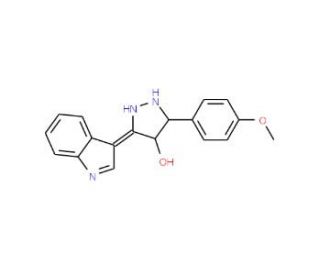 3-(1H-indol-3-yl)-5-(4-methoxyphenyl)-4,5-dihydro-1H-pyrazol-4-ol - chemical structure image