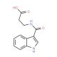 3-(1H-indol-3-ylformamido)propanoic acid - chemical structure image