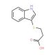3-(1H-Indol-3-ylsulfanyl)-propionic acid (CAS 80412-20-0) - chemical structure image