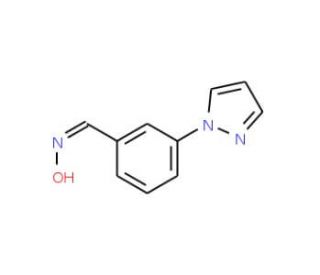3-(1H-Pyrazol-1-yl)benzenecarbaldehyde oxime - chemical structure image