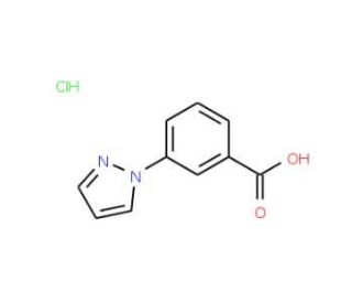 3-(1H-Pyrazol-1-yl)benzoic acid hydrochloride - chemical structure image