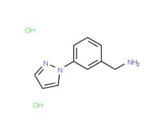 [3-(1H-Pyrazol-1-yl)benzyl]aminedihydrochloride - chemical structure image