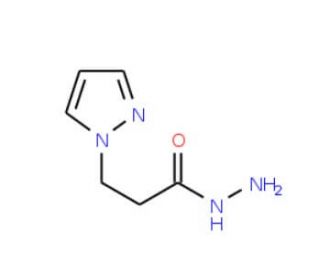3-(1H-pyrazol-1-yl)propanohydrazide (CAS 1177300-40-1) - chemical structure image
