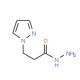 3-(1H-pyrazol-1-yl)propanohydrazide (CAS 1177300-40-1) - chemical structure image
